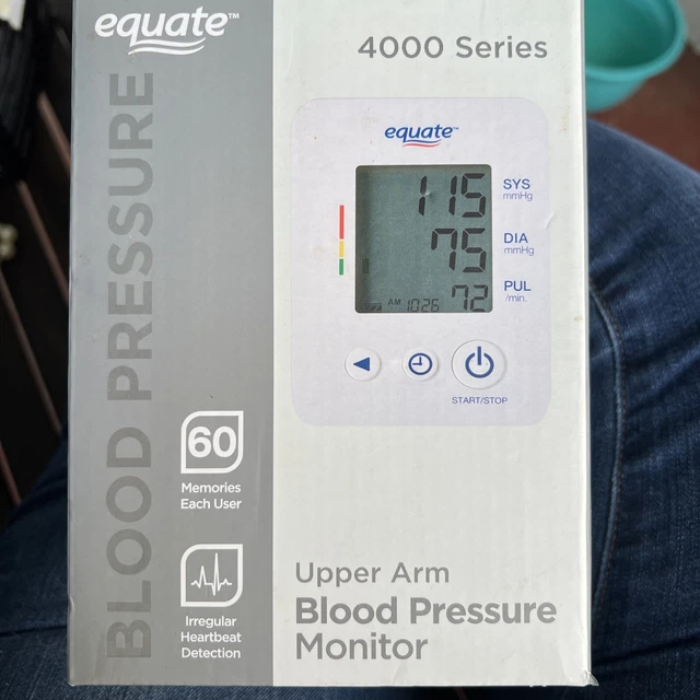 EQUATE 4000 SERIES Upper Arm Blood Pressure Monitor 60 Memory recall