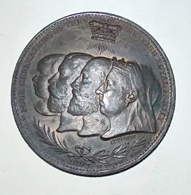 1897 VICTORIA DIAMOND Jubilee Four Generations Of The