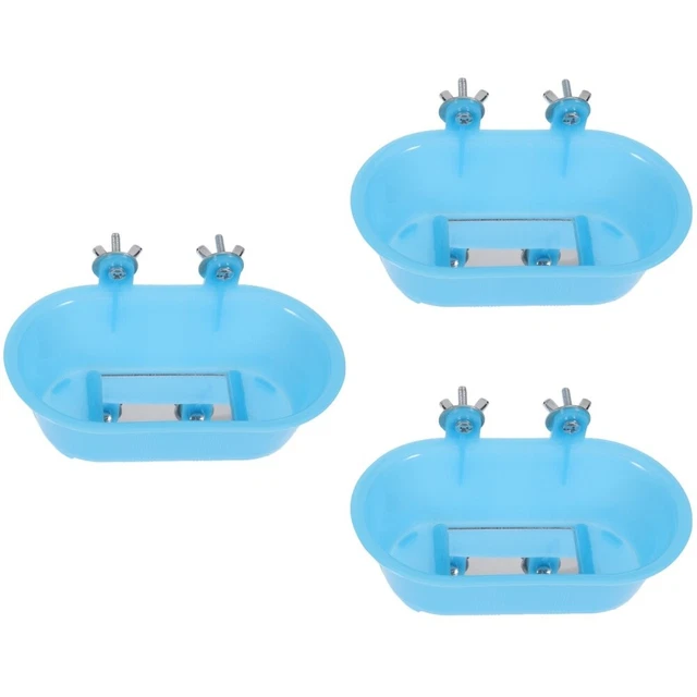 Set 6 Pezzi Giocattoli Per Pappagalli - Altalena, Campane E Amaca In Legno Naturale - Foto 8