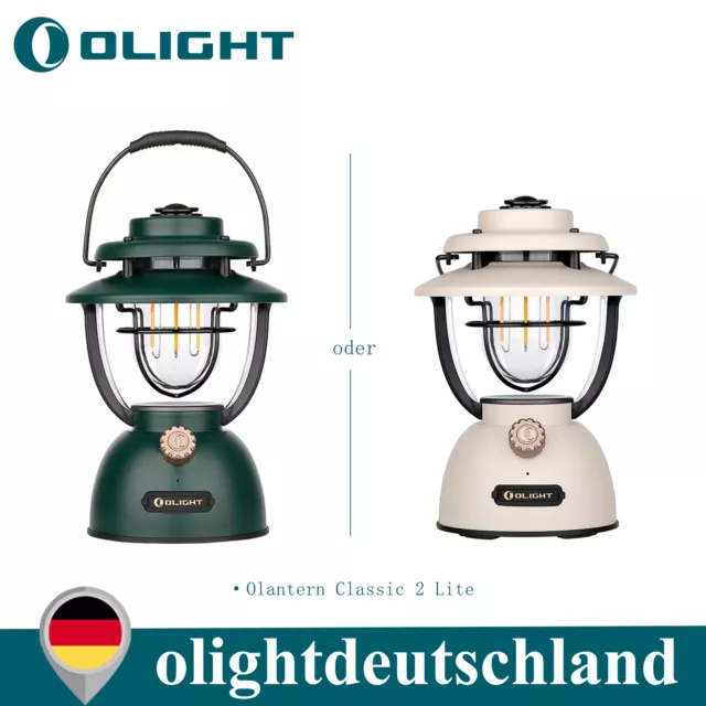 Olight Olantern Classic 2 Lite Vielseitige Klassische LED Laterne mit Batterien