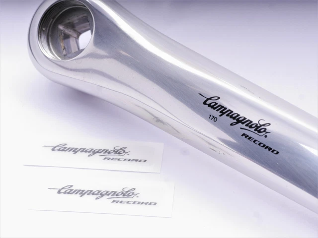 replacement decal crankset, crankarm campagnolo record c record titanium sticker