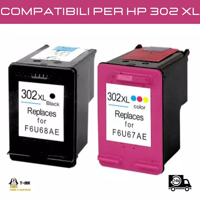 Cartucce compatibili per HP 302XL 302 XL Envy 4520 4521 4522 4524 4525 4526 4527