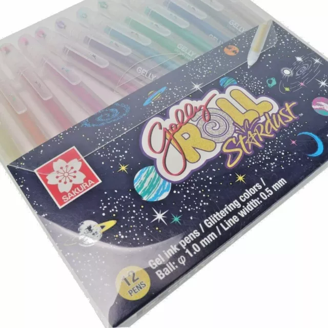 Sakura Gelly Roll - Classic Gel Pens Set of 12 Assorted - Stardust Series