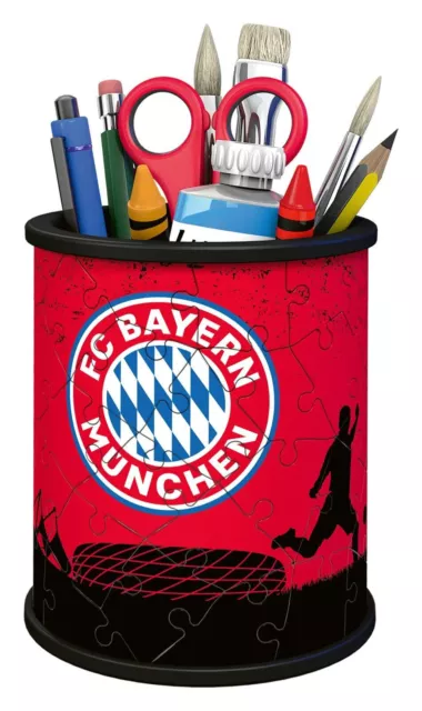 Ravensburger 3D Puzzle 11215 - Utensilo FC Bayern - 54 Teile - Stiftehalter