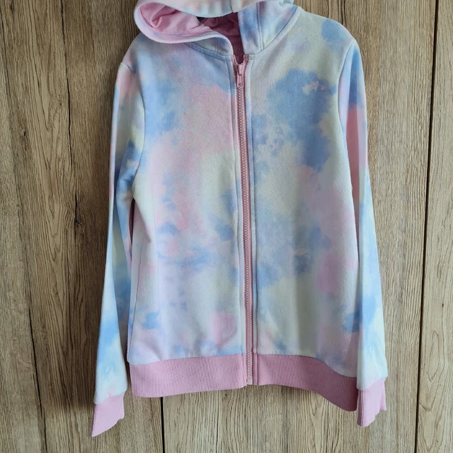 Felpa con cappuccio con cappuccio e cappuccio per ragazze età 8-9 anni colori pastello