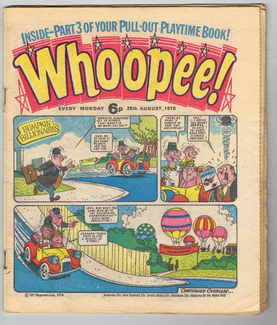 Whoopee!! 28th August 1976 comic (Toy Boy Evil Eye Bumpkins) - combined P&P