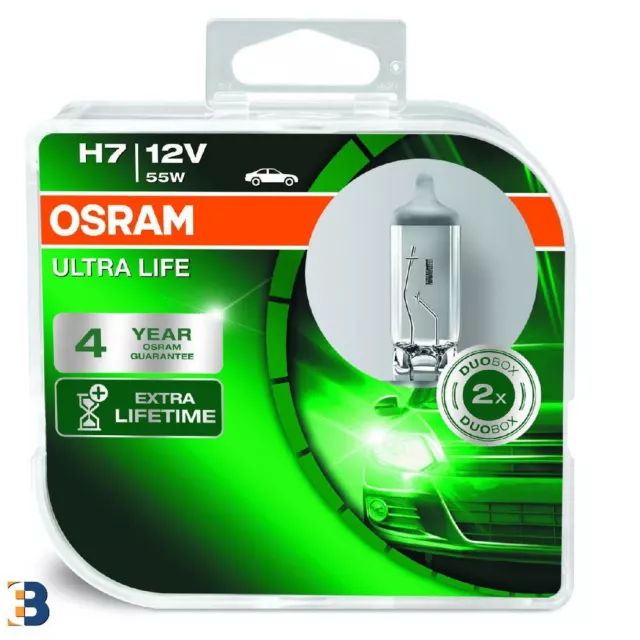 Osram H7 Ultra Life (477) Lampes phares 12V 55W PX26d 64210ULT-HCB DuoBox