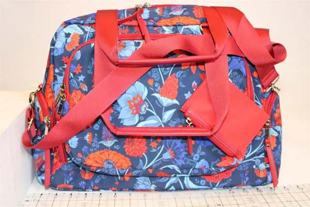 Samantha Brown NEW To Go Large Floral Print Crossbody Travel Bag 3