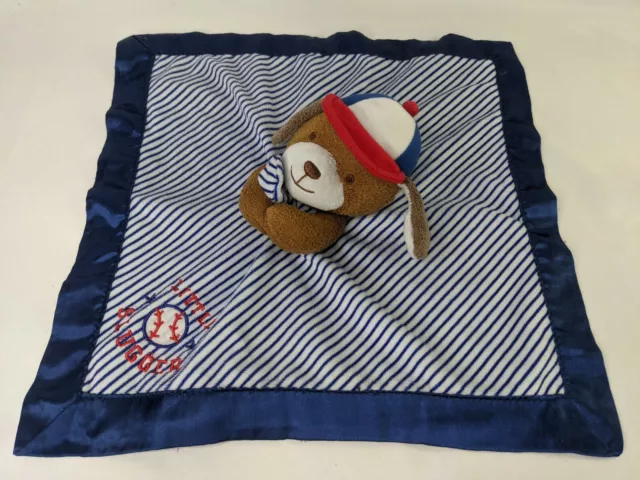 Baby Starters Bear Baseball Lovey Rattle Security Blanket Little Slugger Stuffed