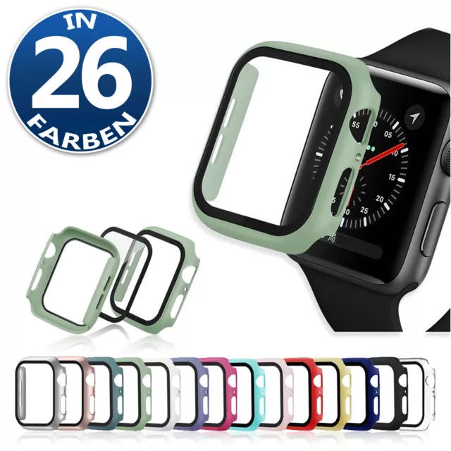 Case für Apple Watch Series 1-7 SE 38-45mm | Schutzhülle Bumper | 360-Grad Cover