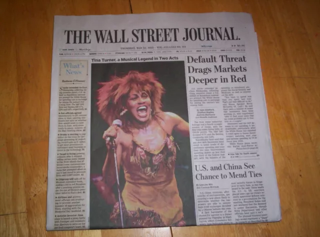 The Wall Street Journal Thursday, May 25, 2023 Tina Turner