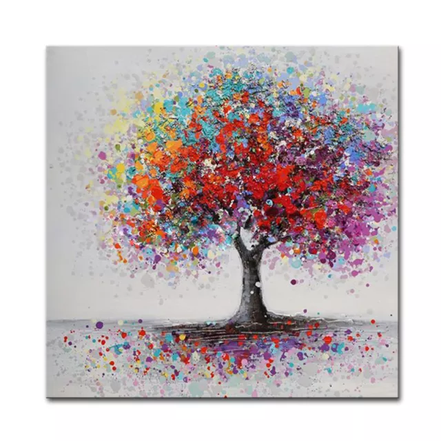Mintura Handmade Texture Tree Oil Paintings On Canva Wall Art Picture Home Decor