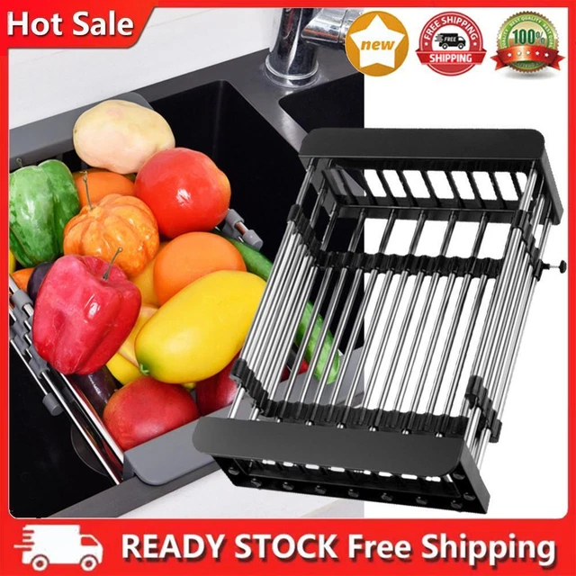 Merrwon Expandable Drip Frame, Adjustable Dish Basket, Stainless 304 E