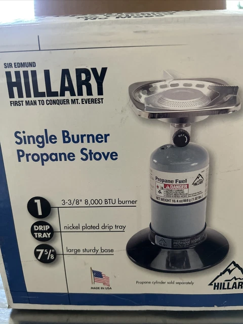 SEARS SIR EDMUND Hillary Single Burner Propane Tank Camping
