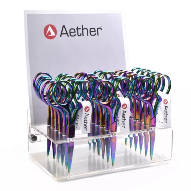 Aether® Bronze Gold / Multi-Colour Embroidery Sewing Scissors 9.5cm Sharp Point