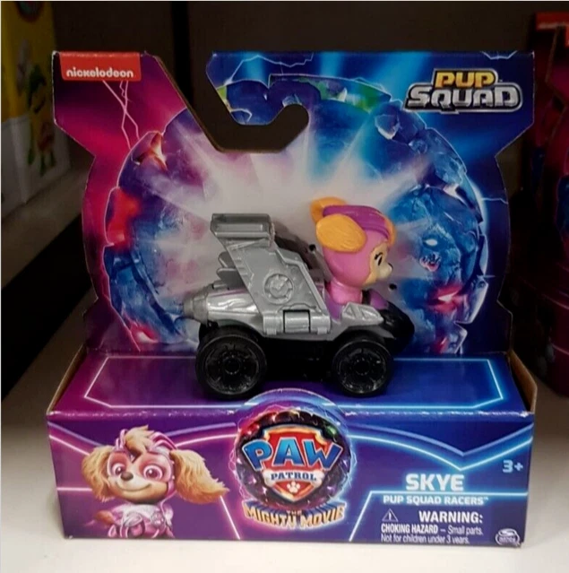 2 X PAW Patrol The Mighty Movie Pup Squad Racers Chase & Skye Brand New