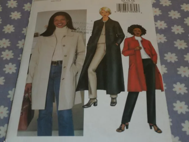 Butterick 6900 Misses/Petite Loose Fitting Jacket & Coat Pattern-Uncut-12-14-16