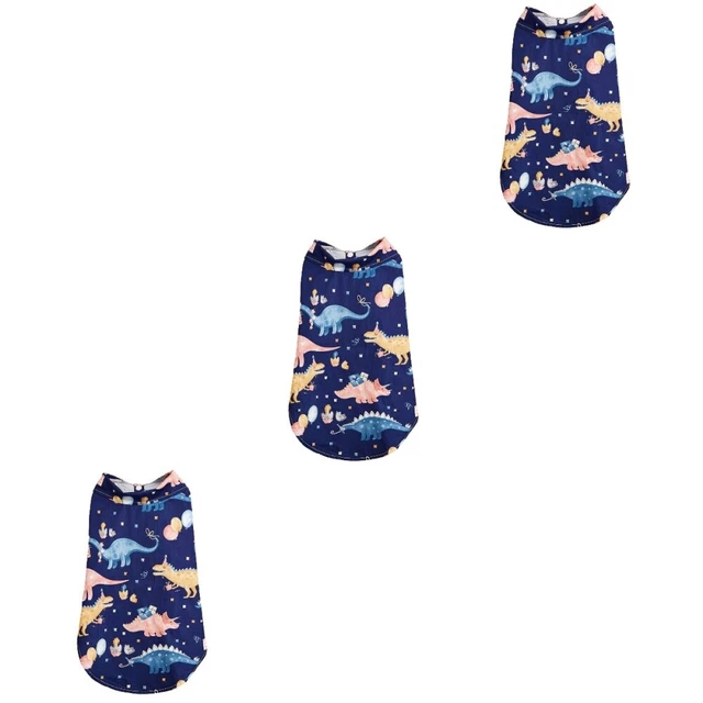 Set of 3 Chemise De Chiot À La Mode Varia Vacances Impression Pyjamas
