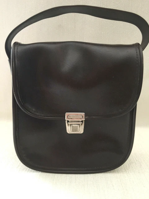Sacoche Bandoulière Cuir Rétro Steampunk Pour Homme - Noir, Dimensions 35x26x7 Cm - Neuf Avec étiquettes