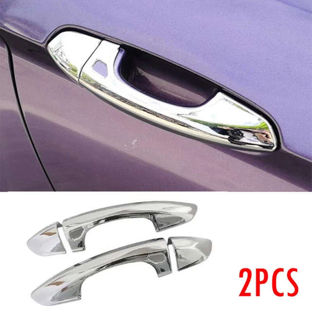 Chrome Outside Door Handle Frame Cover Trim Fit For Ford Mustang 2015-2022 4PCS