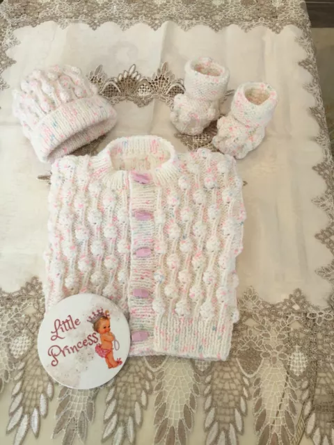 hand knitted baby cardigans sets