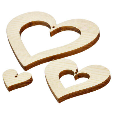 3 en 1 madera corazones decoración corazones corazones scrapbooking madera decoupage bricolaje
