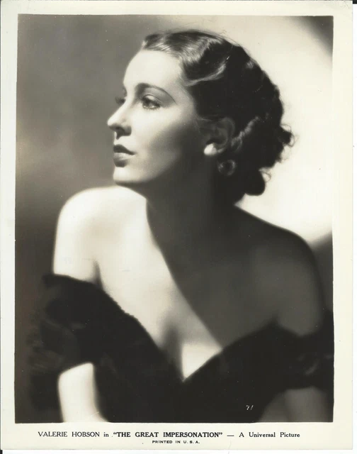 Valerie Hobson The Great Impersonation Universal Picture B&W Press 8 x 10 Photo