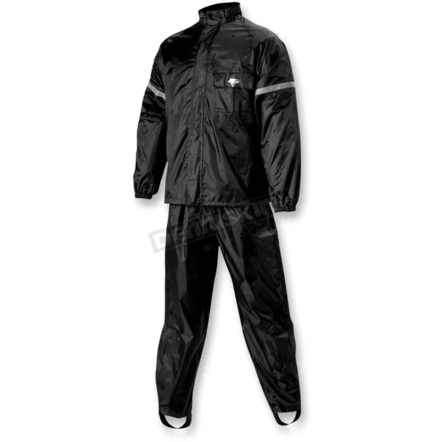 Nelson-Rigg Black WP-8000 Weather Pro Rain Suit - WP8000BLK02-MD ( Size Medium )