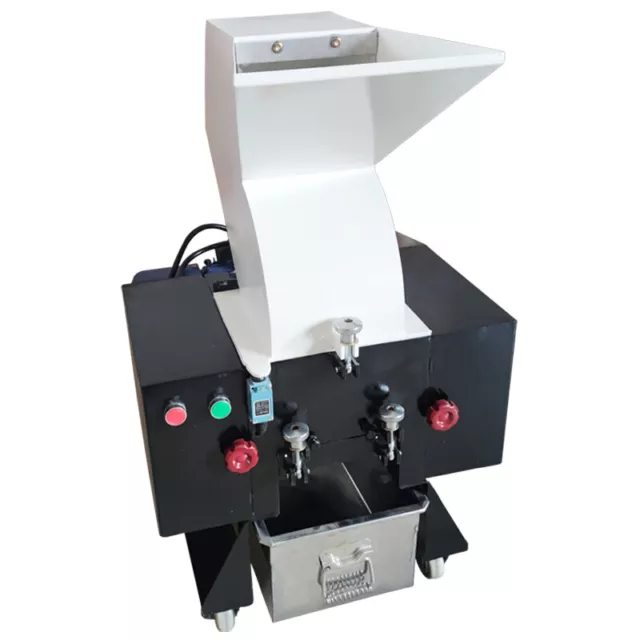 220V Plastic Shredder Granulator Plastic Bottle Crusher Single-phase 2.2KW White