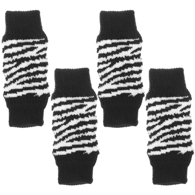 DOG ANTIDIRTY SOCKS Cotton Zebra Knee Pads Pet Paw Protector £5.28