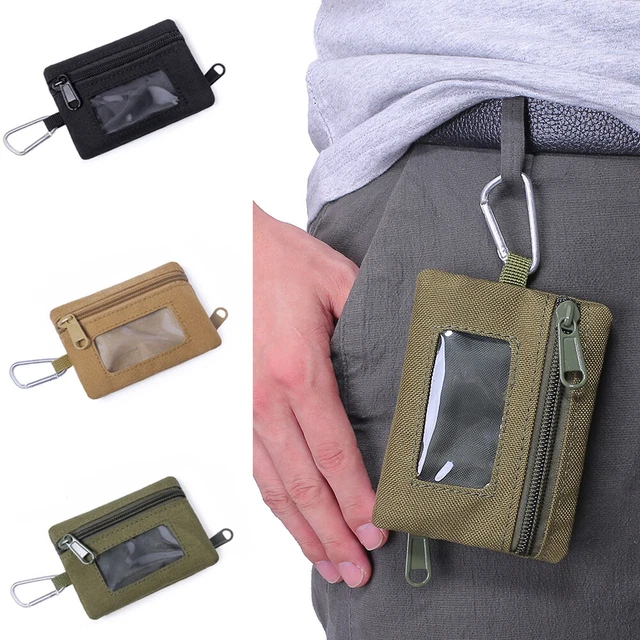 Tactical Mini Wallet EDC Molle Waterproof Key Card Pouch Holder Money Pack US