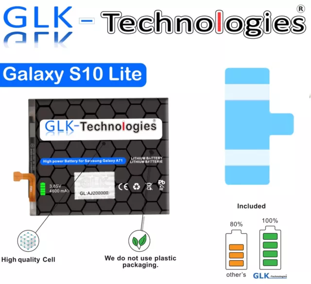 GLK für Original Samsung Galaxy S10 Lite G770F Akku Accu Batterie EB-BA907ABY