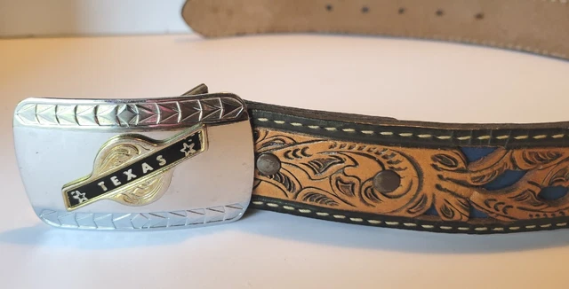 Wright Western Leather Belt Harfis Western Center Child  "Christopher"