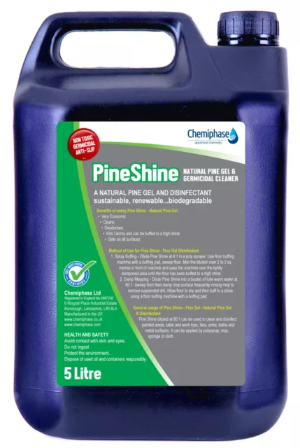Pine Shine - Natural Pine Gel & Germicidal Cleaner- 5 Litre (1 x 5 Litre) 2