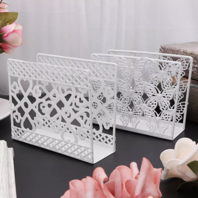 Metal Napkin Serviette Holder Dispenser Paper Tissue Rack Home Table Party Decor