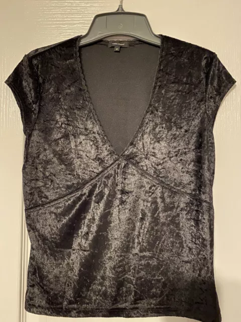 Women’s Vero Moda Velvet Sleeveless Top Black Size Medium