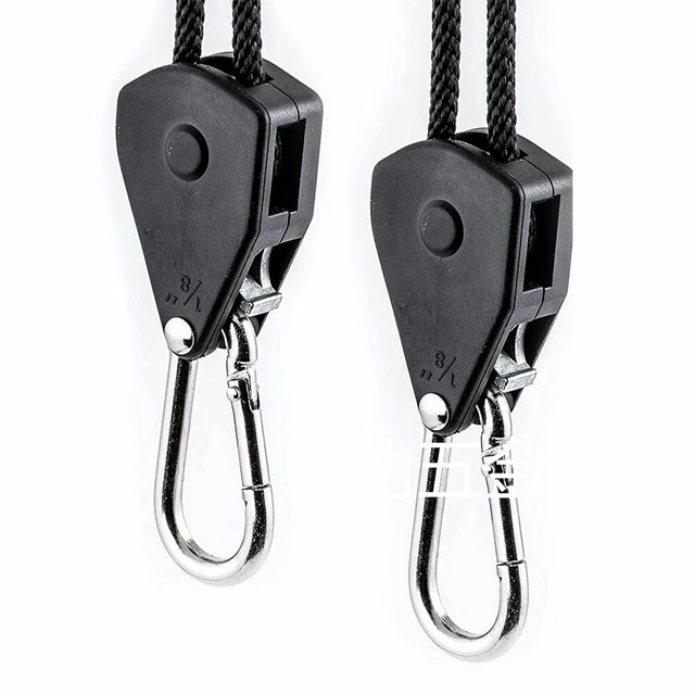2 stücke 150lbs Kapazität 1/8 "Wachsen Licht Seil Kleiderbügel Ratsche Spannseil 6