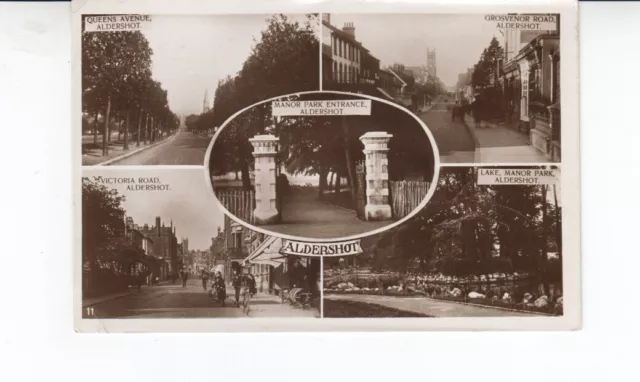 M. Postcard. Aldershot. Multi View. Real Photo. 1931