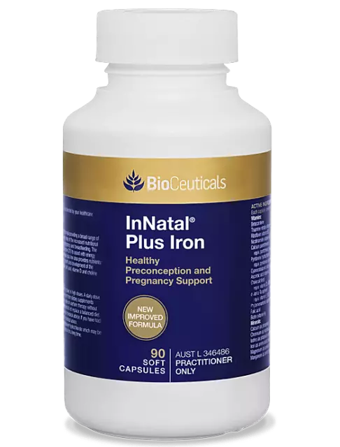 BioCeuticals InNatal Plus Iron Preconception & Pregnancy Support 60/90 Capsules