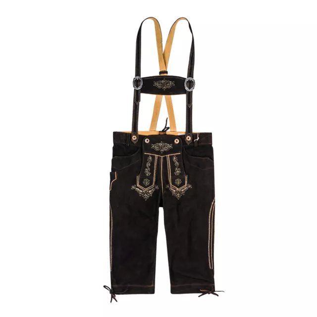 Maddox XXL Trachten-Lederhose Kniebund dunkelbraun 58-72 29-36 NEU Übergrößen