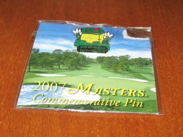 Golf 2007 Masters Commemorative Pin Hole #7 Pampas Par 4 450 Yards