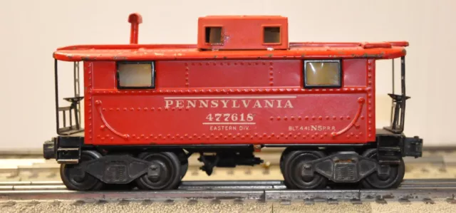 Lionel 2457 Caboose from 1945 with Flying Shoes Black Fiber Boards