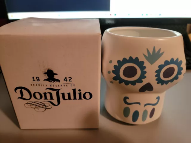 Don Julio Tequila Skull Glass Day of the Dead