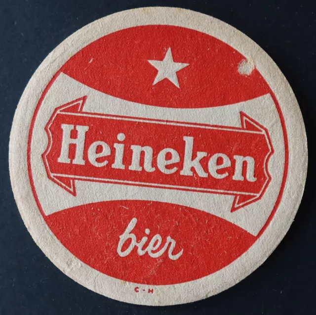 Ancien sous-bock bière HEINEKEN Beer coaster 25