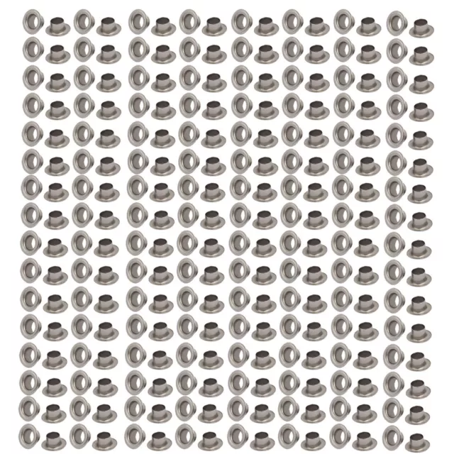 500pcs 4mm Dia. acier inox 201 w Passe-fils oeillet Kit rondelle