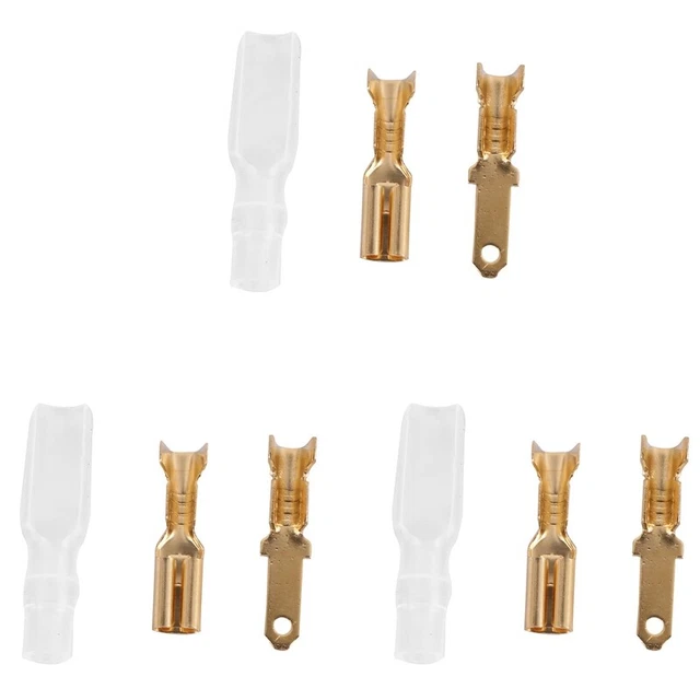 600Pcs/150Pairs Female Male Spade Crimp Terminals Sleeve Wire Wrap ConnectorO1X9