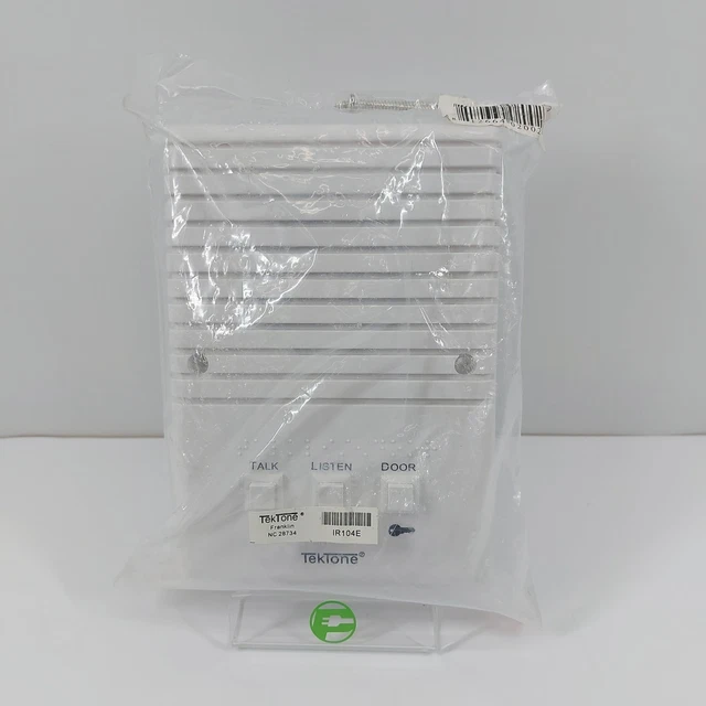 New TekTone White Intercom Station Surface Mount IR104E