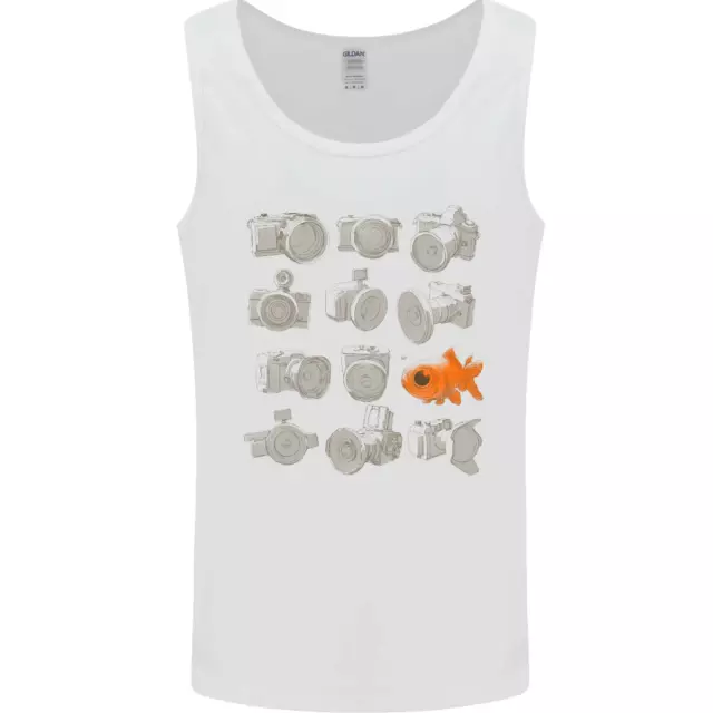 Fisheye Photography Funny Photographer Lens Mens Vest Tank Top