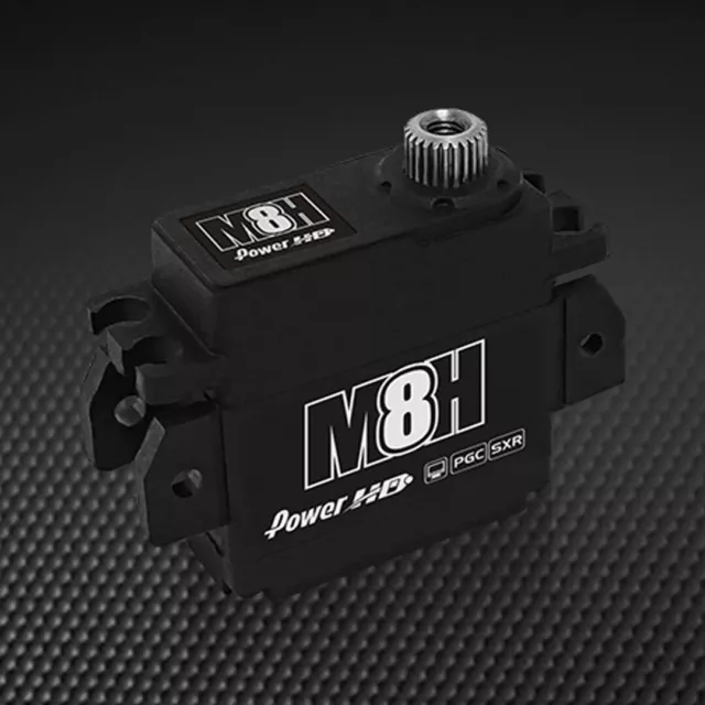 POWER HD M8H Coreless Motor 118.0oz / 0.065sec Titanium & Steel Gear Micro Servo