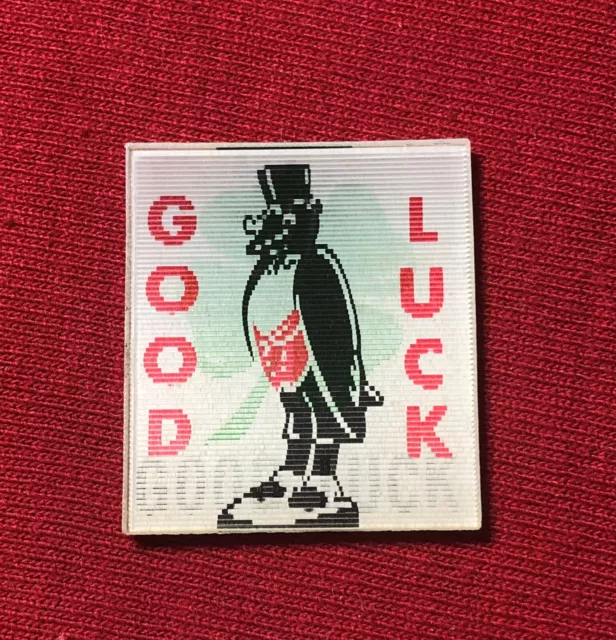 Flicker Vari-Vue Good Luck Old Crow Winkie Blinky Lenticular Card Motion Whiskey